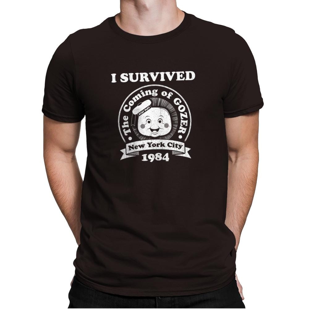 Surviving 1984 - Best Seller - Mens Premium T-Shirts RIPT Apparel Small / Dark Chocolate