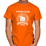 Surviving 1984 - Best Seller - Mens T-Shirts RIPT Apparel Small / Orange