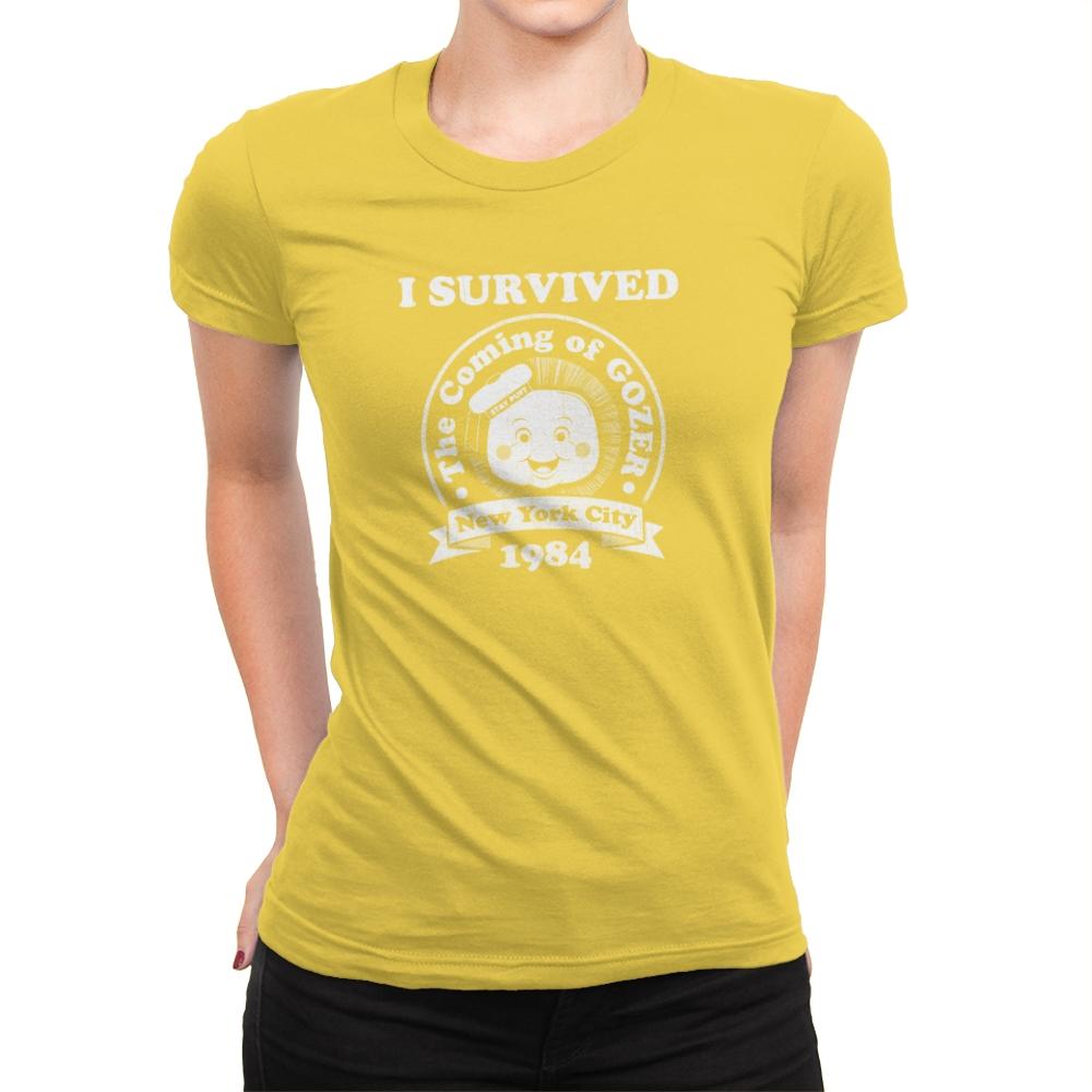 Surviving 1984 - Best Seller - Womens Premium T-Shirts RIPT Apparel Small / Vibrant Yellow