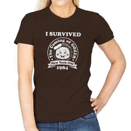 Surviving 1984 - Best Seller - Womens T-Shirts RIPT Apparel Small / Dark Chocolate