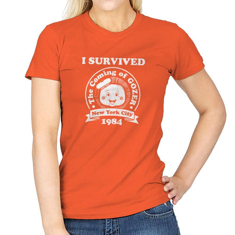 Surviving 1984 - Best Seller - Womens T-Shirts RIPT Apparel Small / Orange