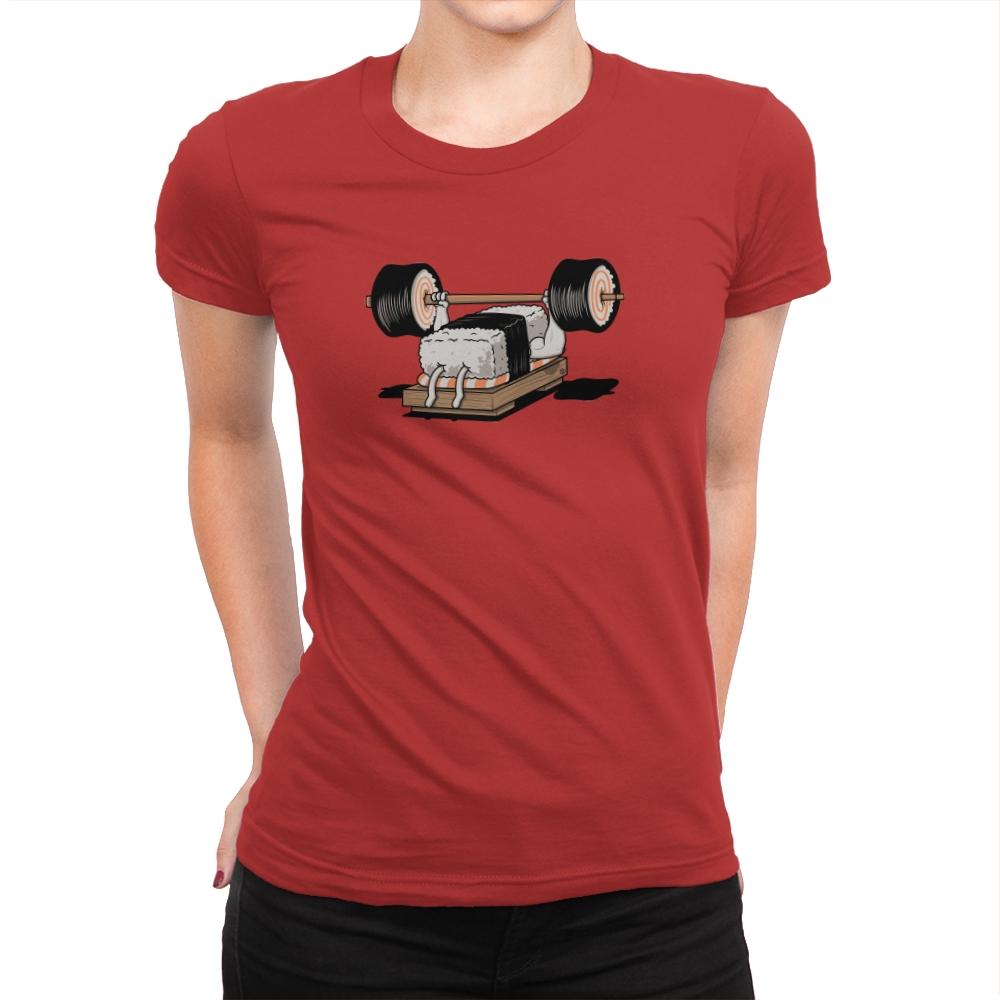 Sushi Gym - Womens Premium T-Shirts RIPT Apparel Small / Red