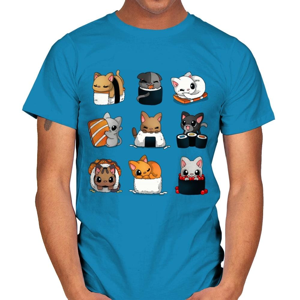 Sushi Kittens - Mens T-Shirts RIPT Apparel Small / Sapphire