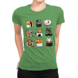 Sushi Kittens - Womens Premium T-Shirts RIPT Apparel Small / Kelly
