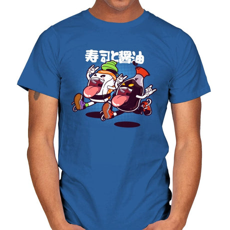 Sushi & Soy Sauce Combo - Mens T-Shirts RIPT Apparel Small / Royal
