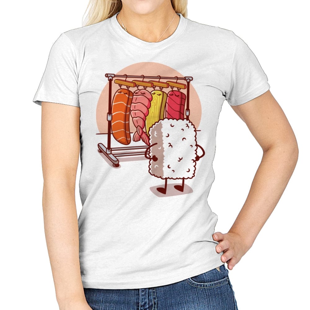 Sushi Wardrobe - Womens T-Shirts RIPT Apparel Small / White