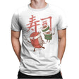 Sushi Warrior - Mens Premium T-Shirts RIPT Apparel Small / White