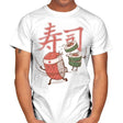 Sushi Warrior - Mens T-Shirts RIPT Apparel Small / White