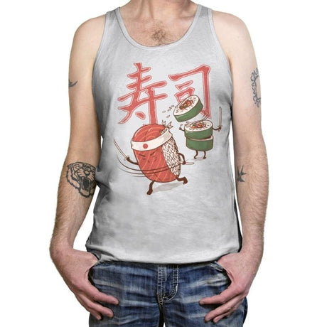 Sushi Warrior - Tanktop Tanktop RIPT Apparel X-Small / White
