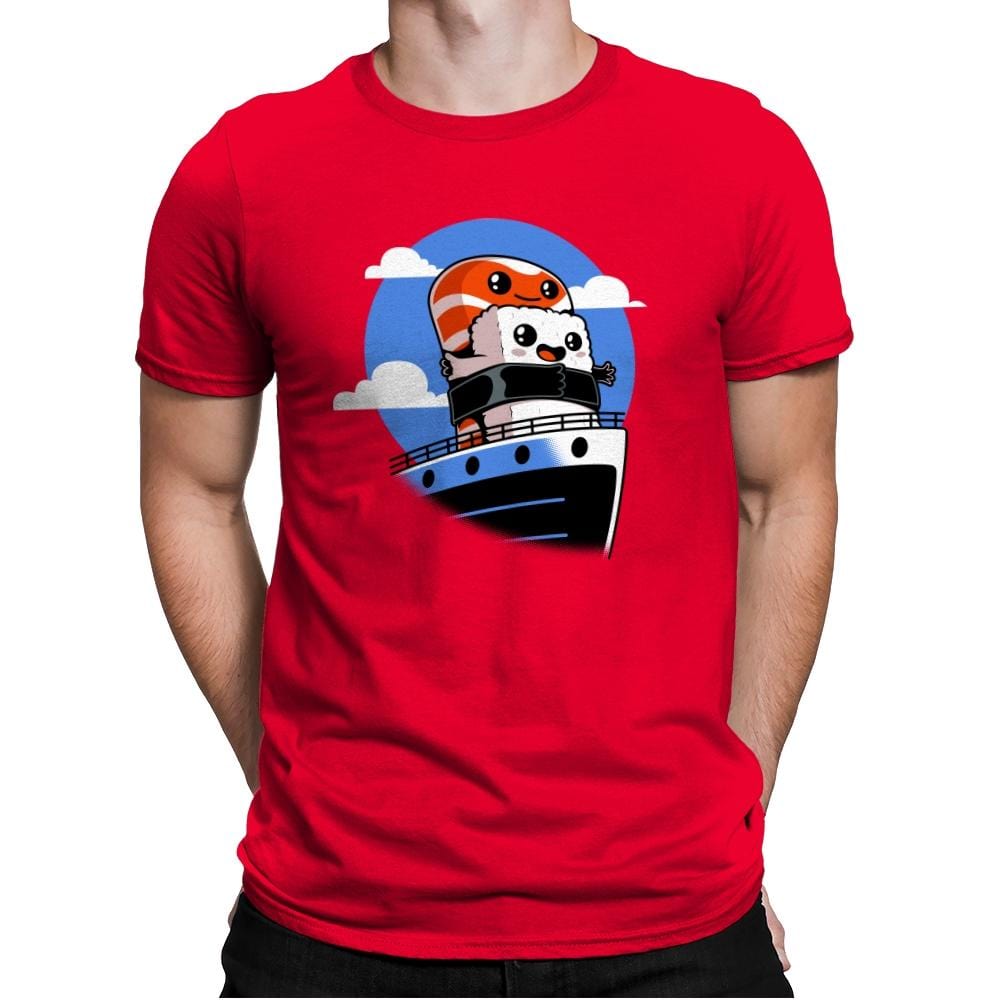 Sushitanic - Mens Premium T-Shirts RIPT Apparel Small / Red