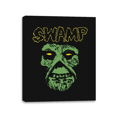 Swamp - Canvas Wraps Canvas Wraps RIPT Apparel 11x14 / Black