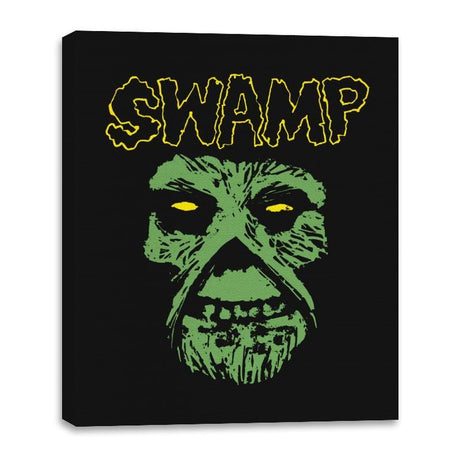 Swamp - Canvas Wraps Canvas Wraps RIPT Apparel 16x20 / Black