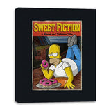 Sweet Fiction - Canvas Wraps Canvas Wraps RIPT Apparel 16x20 / Black