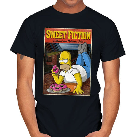 Sweet Fiction - Mens T-Shirts RIPT Apparel Small / Black
