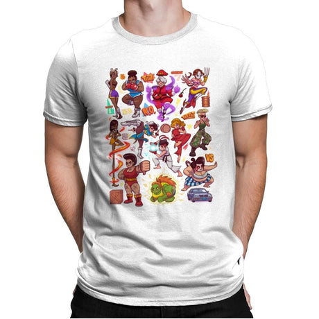 Sweet Fighters - Mens Premium T-Shirts RIPT Apparel Small / White