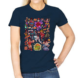 Sweet Fighters - Womens T-Shirts RIPT Apparel Small / Navy