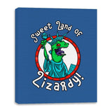 Sweet land of Lizardy - Canvas Wraps Canvas Wraps RIPT Apparel 16x20 / Royal