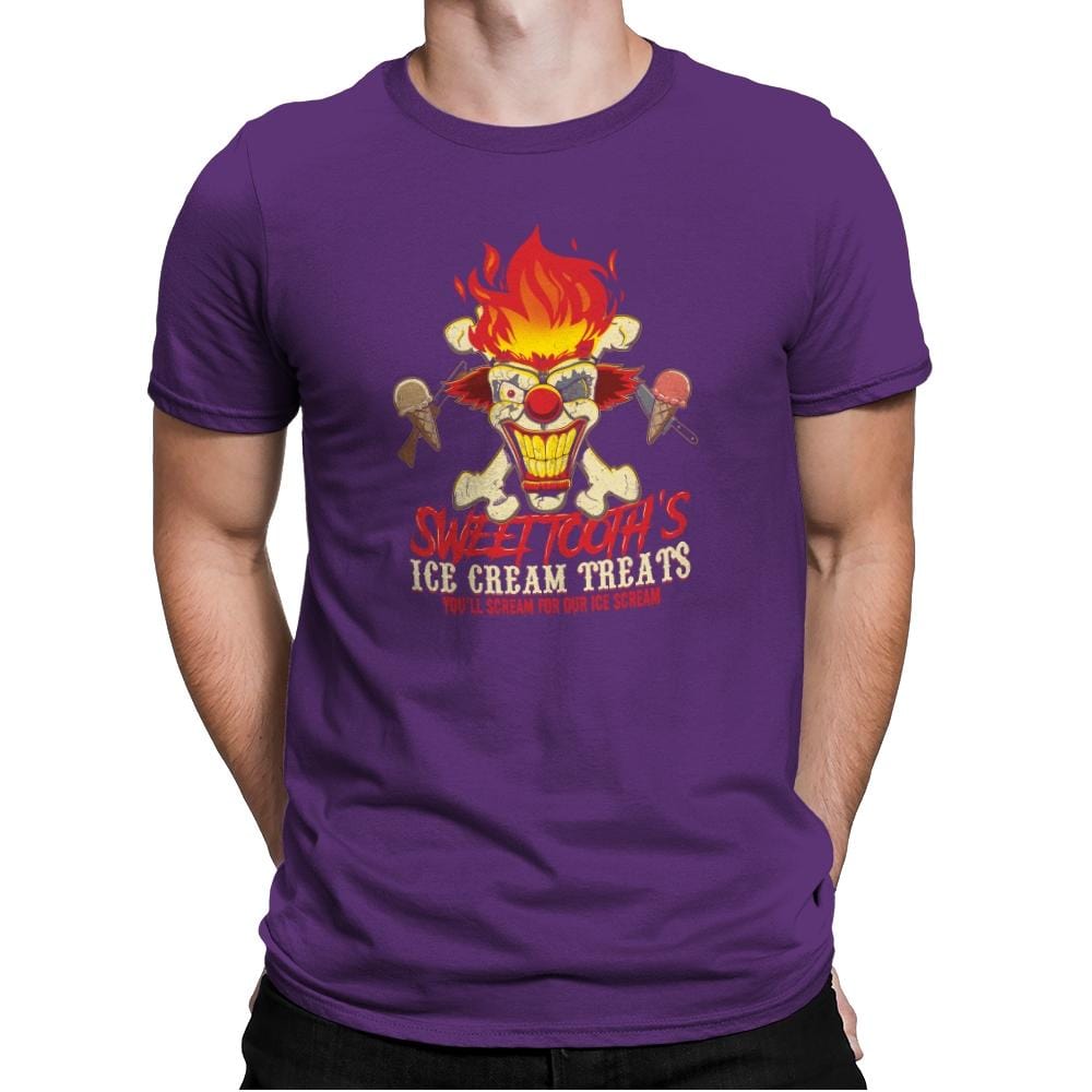 Sweet Tooth's Ice Cream Treats Exclusive - Mens Premium T-Shirts RIPT Apparel Small / Purple Rush
