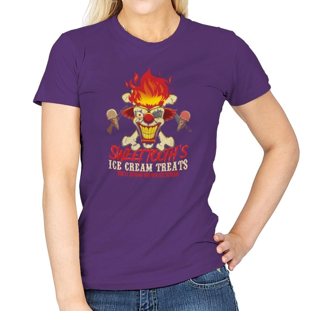 Sweet Tooth's Ice Cream Treats Exclusive - Womens T-Shirts RIPT Apparel Small / Purple