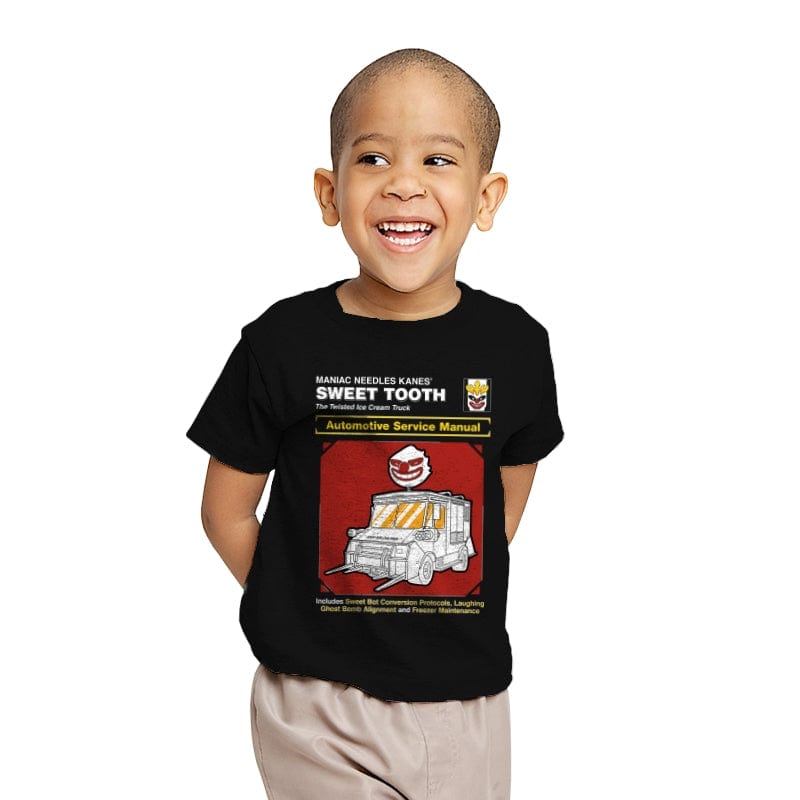 Sweet Tooth Service Manual - Youth T-Shirts RIPT Apparel X-small / Black