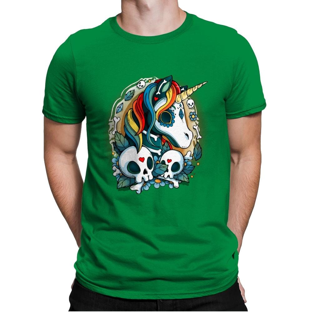 Sweet Unicorn Cammeo - Mens Premium T-Shirts RIPT Apparel Small / Kelly