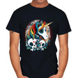 Sweet Unicorn Cammeo - Mens T-Shirts RIPT Apparel Small / Black