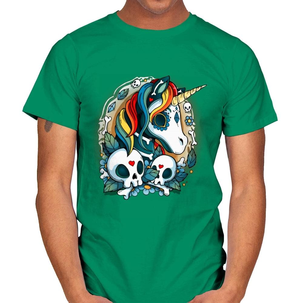 Sweet Unicorn Cammeo - Mens T-Shirts RIPT Apparel Small / Kelly