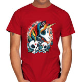 Sweet Unicorn Cammeo - Mens T-Shirts RIPT Apparel Small / Red