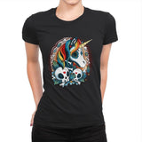 Sweet Unicorn Cammeo - Womens Premium T-Shirts RIPT Apparel Small / Black
