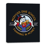 Swimming In Money - Canvas Wraps Canvas Wraps RIPT Apparel 16x20 / Black