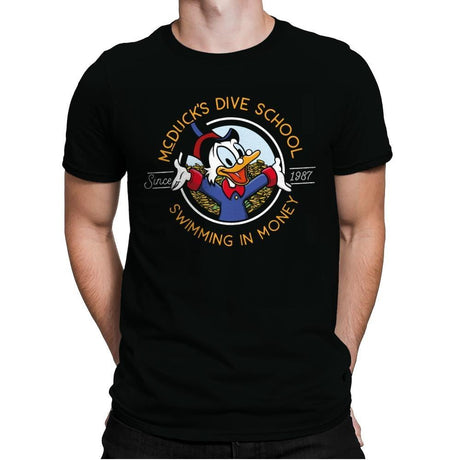 Swimming In Money - Mens Premium T-Shirts RIPT Apparel Small / Black