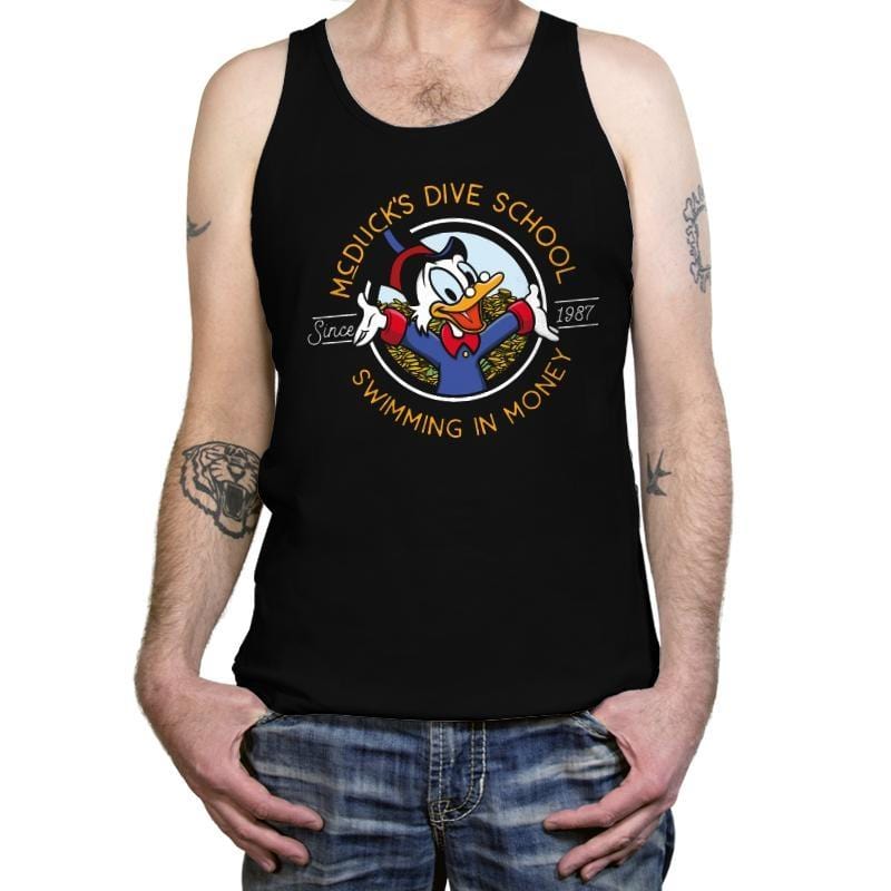 Swimming In Money - Tanktop Tanktop RIPT Apparel X-Small / Black