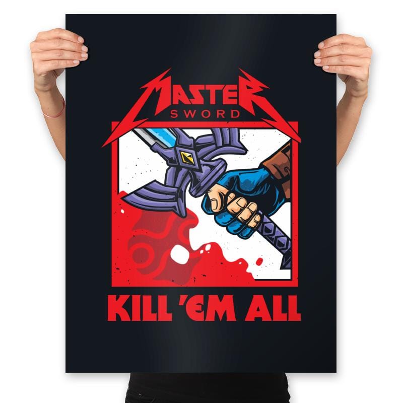 Sword Master - Prints Posters RIPT Apparel 18x24 / Black