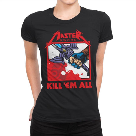 Sword Master - Womens Premium T-Shirts RIPT Apparel Small / Black