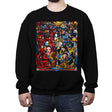 Swords Vs Claws - Crew Neck Sweatshirt Crew Neck Sweatshirt RIPT Apparel Small / Black