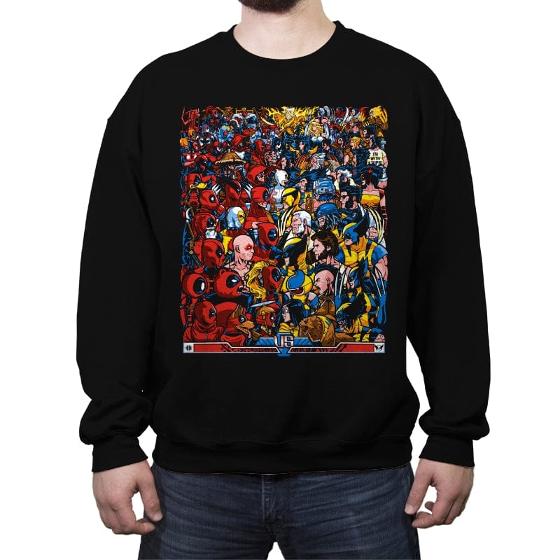 Swords Vs Claws - Crew Neck Sweatshirt Crew Neck Sweatshirt RIPT Apparel Small / Black