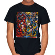 Swords Vs Claws - Mens T-Shirts RIPT Apparel Small / Black
