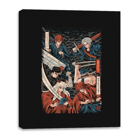 Swordsmen - Canvas Wraps Canvas Wraps RIPT Apparel 16x20 / Black