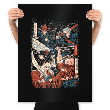 Swordsmen - Prints Posters RIPT Apparel 18x24 / Black
