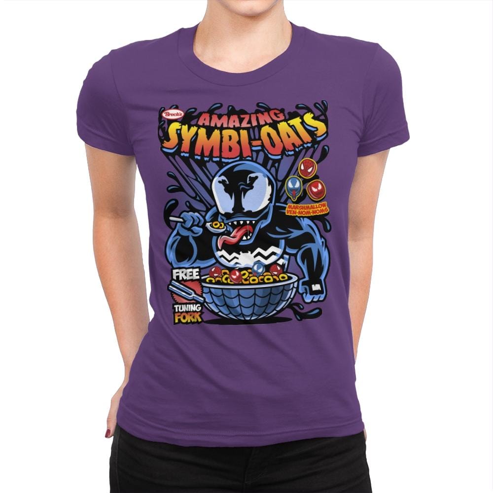 Symbi-Oats - Best Seller - Womens Premium T-Shirts RIPT Apparel Small / Purple Rush