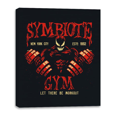 Symbiote Gym - Canvas Wraps Canvas Wraps RIPT Apparel 16x20 / Black