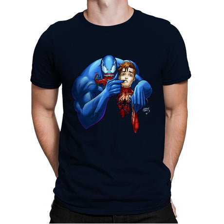 Symbiote Joke - Mens Premium T-Shirts RIPT Apparel Small / Midnight Navy