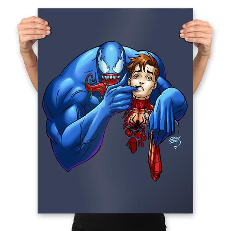 Symbiote Joke - Prints Posters RIPT Apparel 18x24 / Navy
