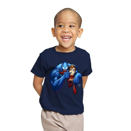 Symbiote Joke - Youth T-Shirts RIPT Apparel X-small / Navy