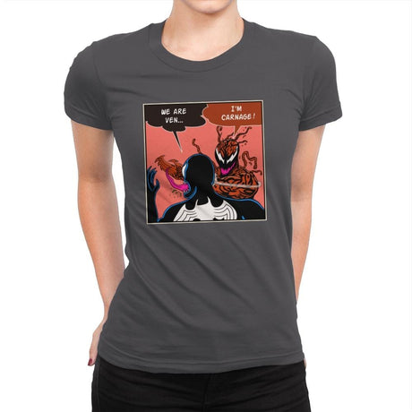 Symbiote Slap - Womens Premium T-Shirts RIPT Apparel Small / Heavy Metal