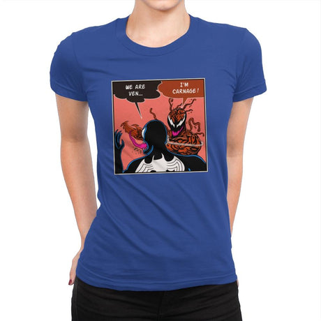 Symbiote Slap - Womens Premium T-Shirts RIPT Apparel Small / Royal