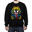 Symbiotic Moon - Crew Neck Sweatshirt Crew Neck Sweatshirt RIPT Apparel Small / Black