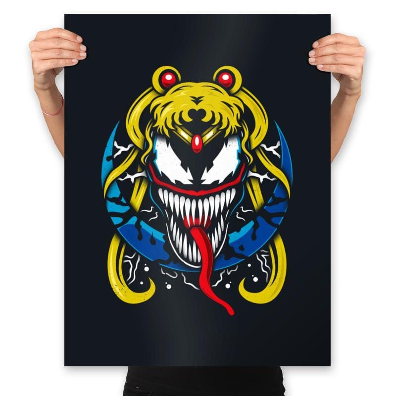 Symbiotic Moon - Prints Posters RIPT Apparel 18x24 / Black