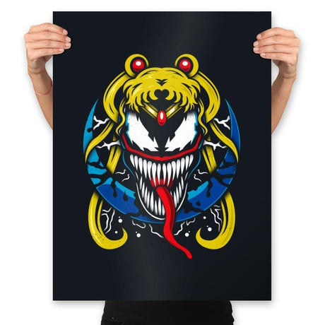 Symbiotic Moon - Prints Posters RIPT Apparel 18x24 / Black