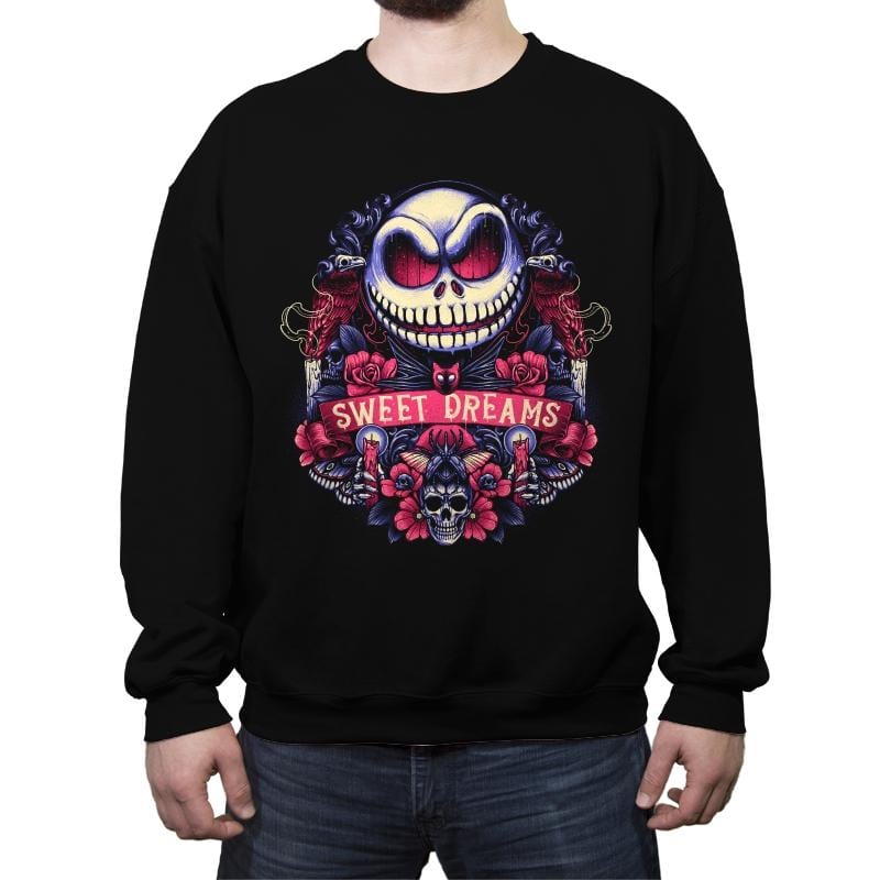 Symbol of Nightmares  - Crew Neck Sweatshirt Crew Neck Sweatshirt RIPT Apparel Small / Black
